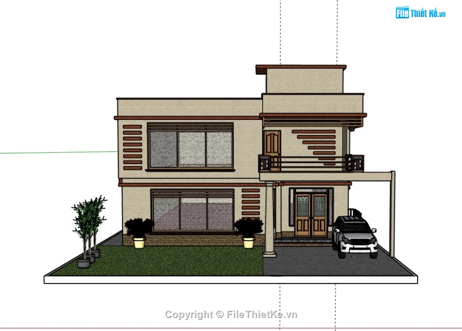 biệt thự 2 tầng,biệt thự đẹp 2 tầng,biệt thự 2 tầng đẹp,Model su biệt thự 2 tầng