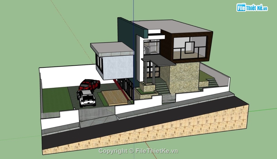 biệt thự 2 tầng,su biệt thự 2 tầng,model su biệt thự 2 tầng