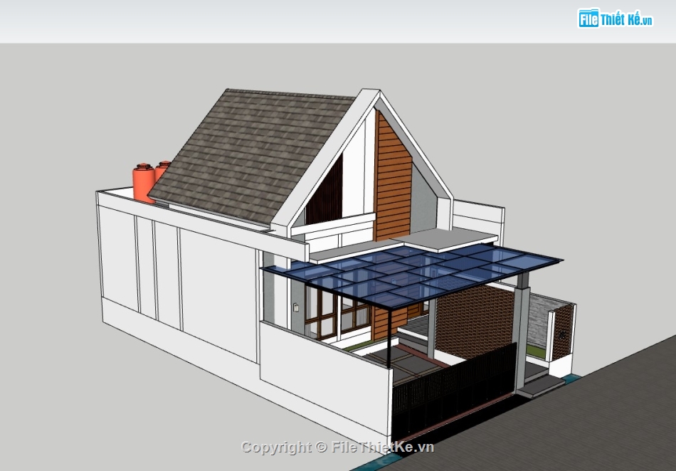 nhà phố,su nhà phố,sketchup nhà phố