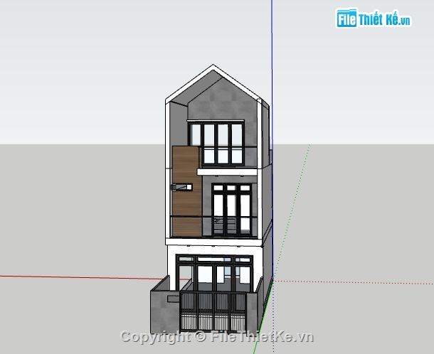 Nhà phố 3 tầng,model su nhà phố 3 tầng,nhà phố 3 tầng file su