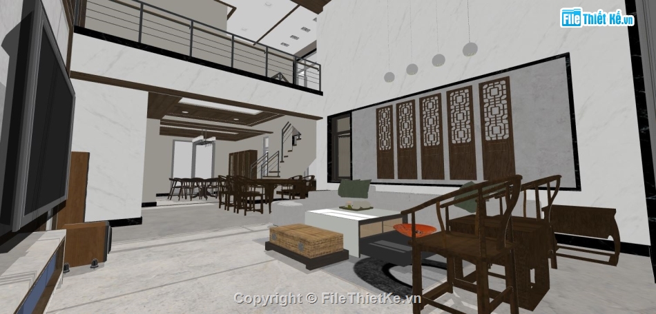 phòng khách đẹp,su phòng khách,sketchup phòng khách