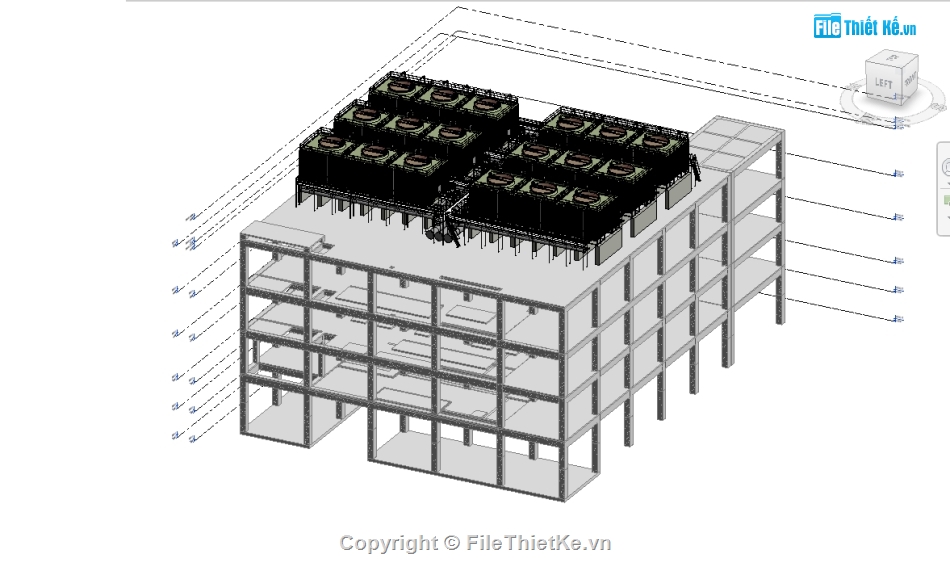 MEPF revit,revit Mepf,tháp giải tỏa nhiệt