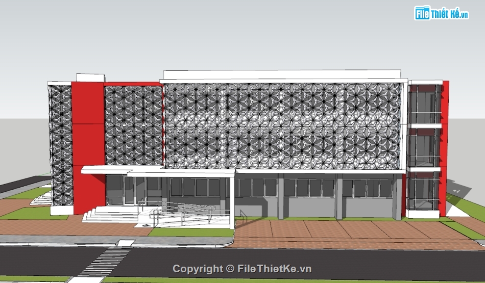 tòa nhà trường học,trường học,model trường học