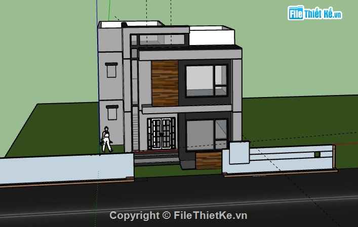 Nhà 2 tầng,Model su nhà 2 tầng,nhà 2 tầng file su