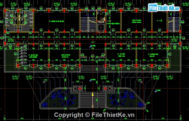 nhà hiệu bộ trường cao đẳng may,Nhà hiệu bộ,bản vẽ trường cao đẳng nghề,nhà hiệu bộ Nam Định