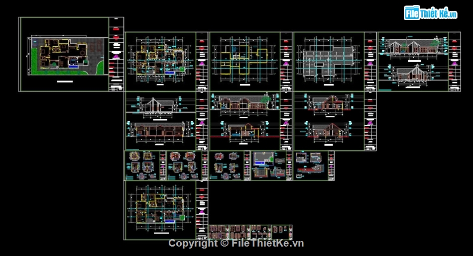 Nhà 1 tầng có gác lửng,Nhà phố 1 tầng,file cad nhà lô phố