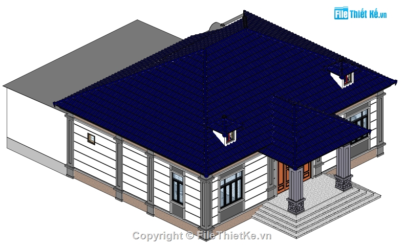 1 tầng,nhà mái nhật 1 tầng,kiến trúc nhà đẹp,Thiết kế full kiến trúc nhà mái nhật,BIM revit,Thiết kế nhà đẹp