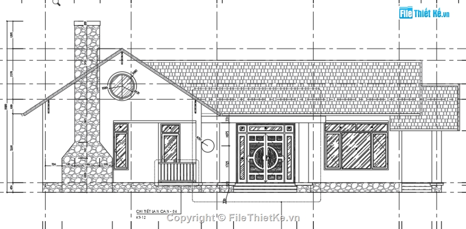 Nhà 1 tầng mái thái,Biệt thự 1 tầng đẹp,nhà mái thái đẹp,nhà xinh