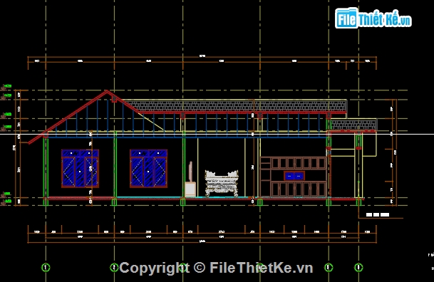 Nhà 1 tầng mái thái,Biệt thự 1 tầng đẹp,nhà mái thái đẹp,nhà xinh