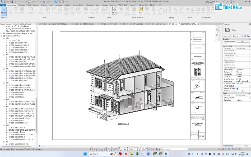 Nhà 2 tầng,biệt thự hiện đại,Revit nhà phố 2 tầng,File revit nhà ở 2 tầng