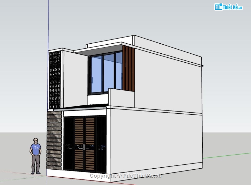Nhà phố 2 tầng,nhà phố 2 tầng file su,file su nhà phố 2 tầng