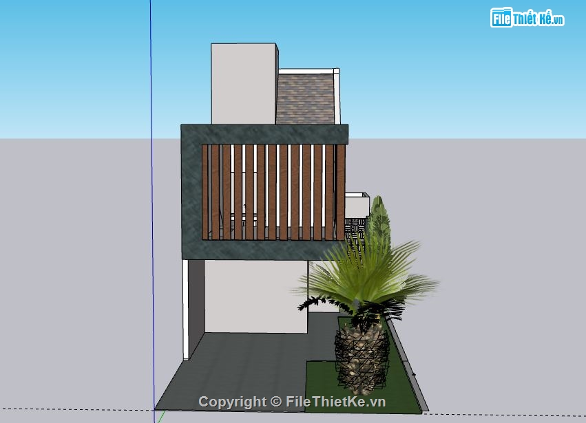 Nhà phố 2 tầng,model su nhà phố 2 tầng,nhà phố 2 tầng file su,sketchup nhà phố 2 tầng,nhà phố 2 tầng file sketchup