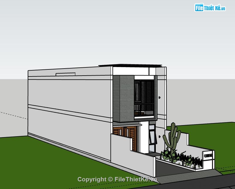 Nhà phố 2 tầng,Model su nhà phố 2 tầng,file su nhà phố 2 tầng