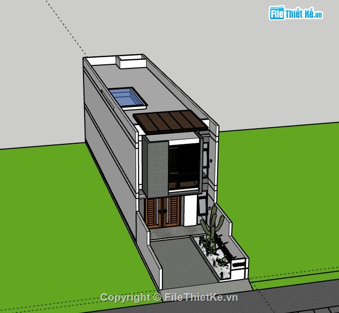 Nhà phố 2 tầng,Model su nhà phố 2 tầng,file su nhà phố 2 tầng
