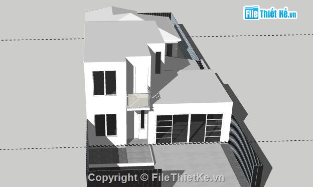 Nhà phố 2 tầng,model su nhà phố 2 tầng,file su nhà phố 2 tầng,nhà phố 2 tầng model su,sketchup nhà phố 2 tầng