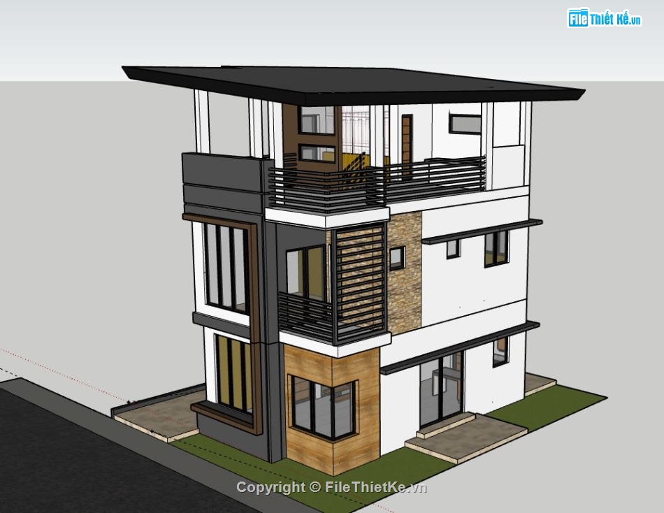 file su nhà phố 3 tầng,nhà phố 3 tầng file su,sketchup nhà phố 3 tầng,file sketchup nhà phố 3 tầng,nhà phố 3 tầng model su