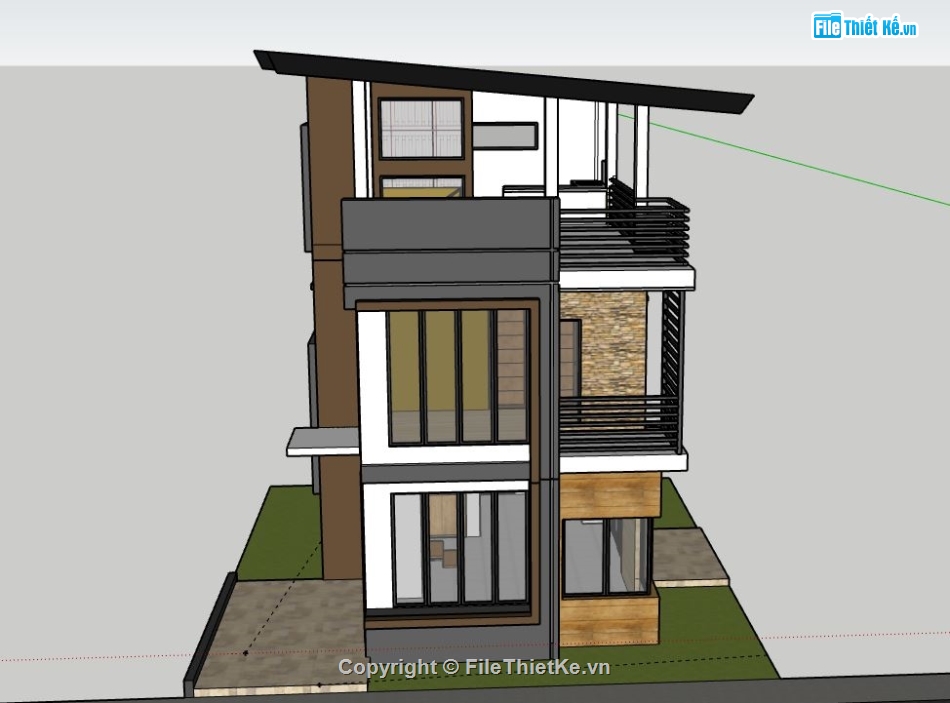 file su nhà phố 3 tầng,nhà phố 3 tầng file su,sketchup nhà phố 3 tầng,file sketchup nhà phố 3 tầng,nhà phố 3 tầng model su