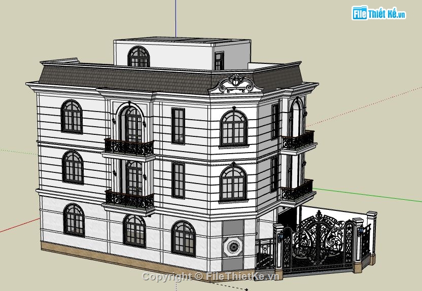 sketchup Nhà phố 3 tầng,file su nhà phố 3 tầng,su nhà phố 3 tầng,file sketchup nhà phố 3 tầng,nhà phố 3 tầng file su