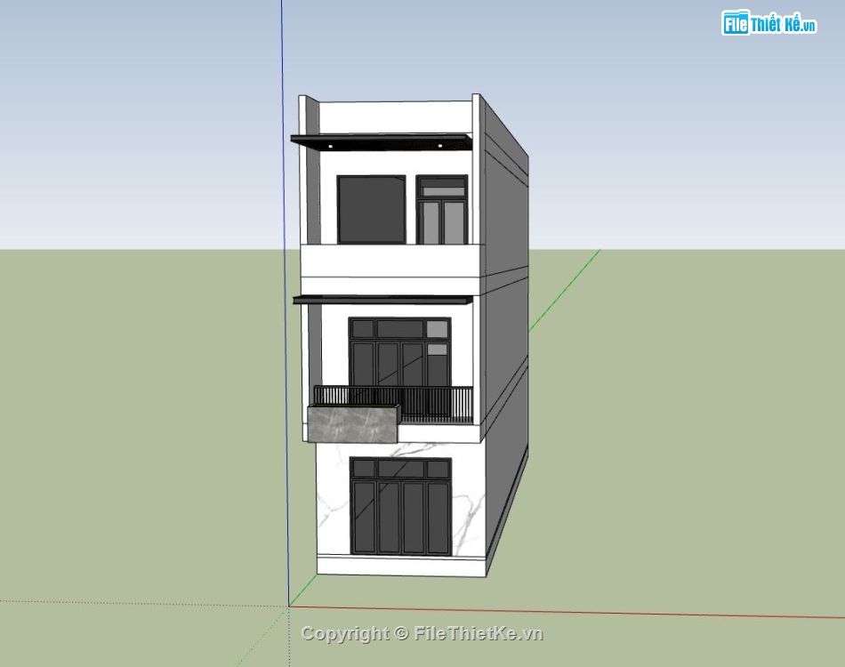 Nhà phố 3 tầng hiện đại,Nhà phố hiện đại,Nhà phố 5x20m