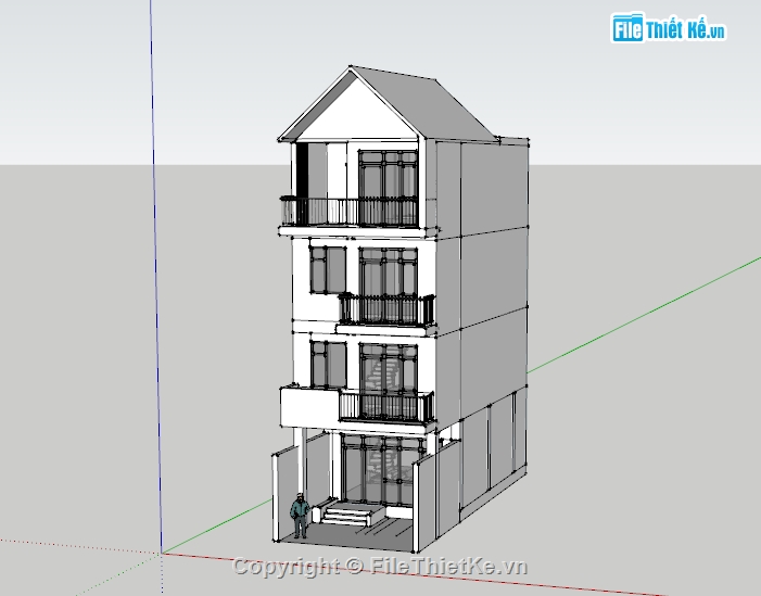 nhà phố,model nhà phố,nhà phố 3 tầng