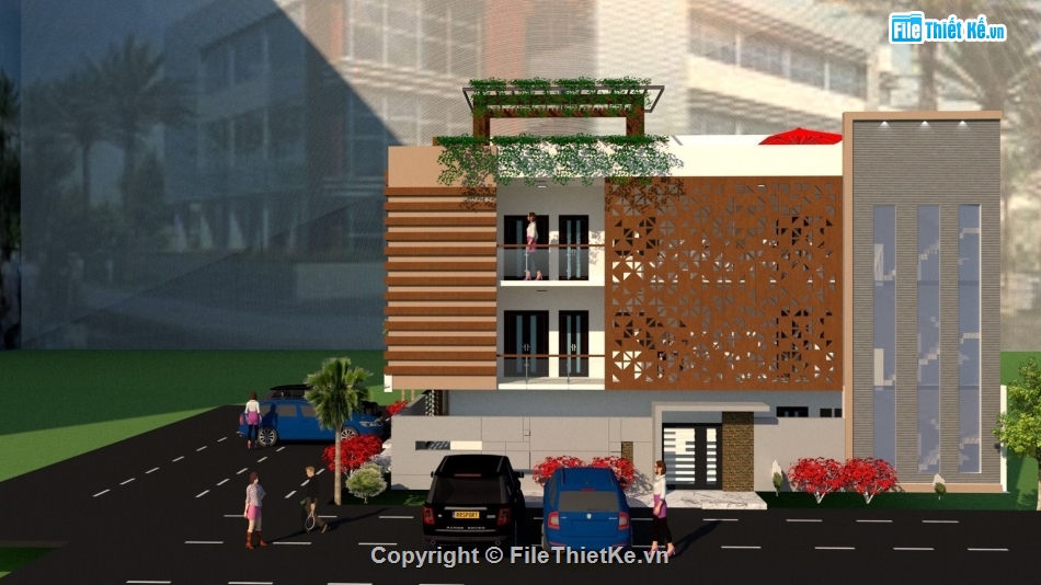 Nhà phố 3 tầng,model su nhà phố 3 tầng,nhà phố 3 tầng file su,file sketchup nhà phố 3 tầng,nhà phố 3 tầng file sketchup