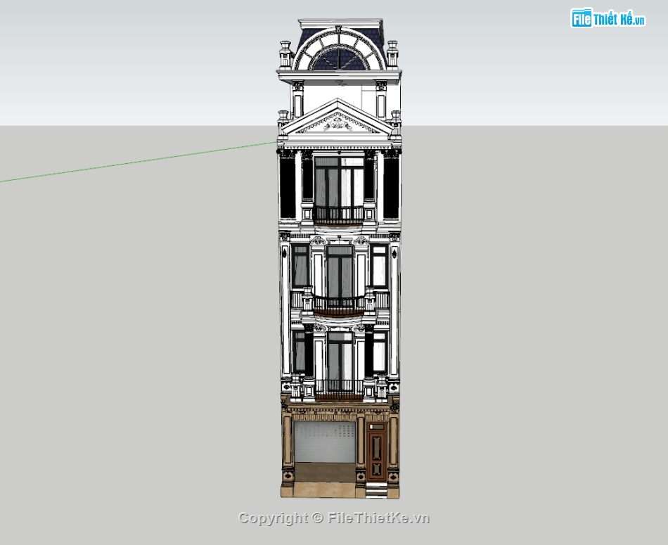 nhà phố,model nhà phố,nhà phố 4 tầng