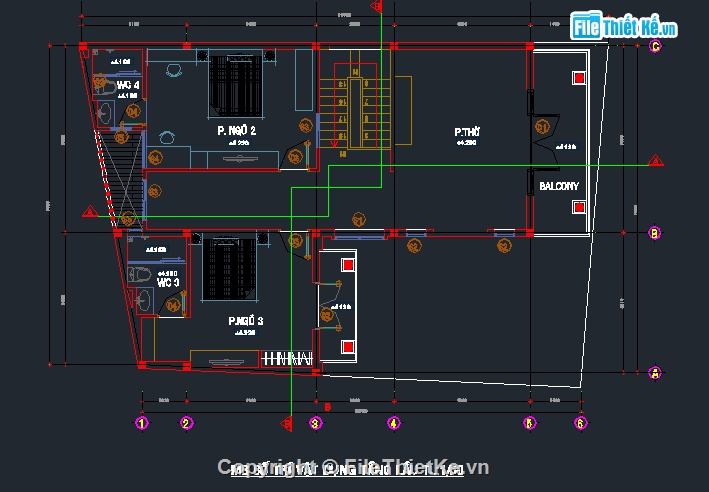 thiết kế nhà phố,nhà phố 2 tâng,bản vẽ nhà phố