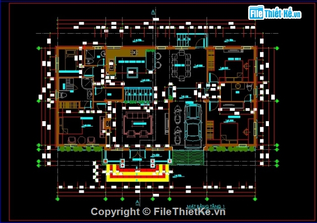 bản vẽ nhà vườn 9.1 x 18.5,bản vẽ nhà vườn,thiết kế nhà vườn