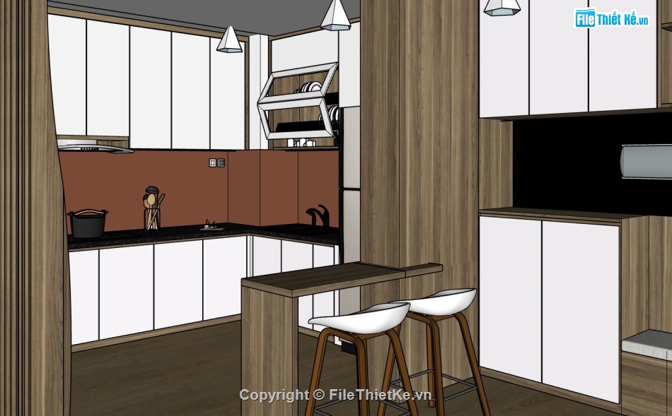 nội thất chung cư,file sketchup nội thất chung cư,mẫu nội thất chung cư