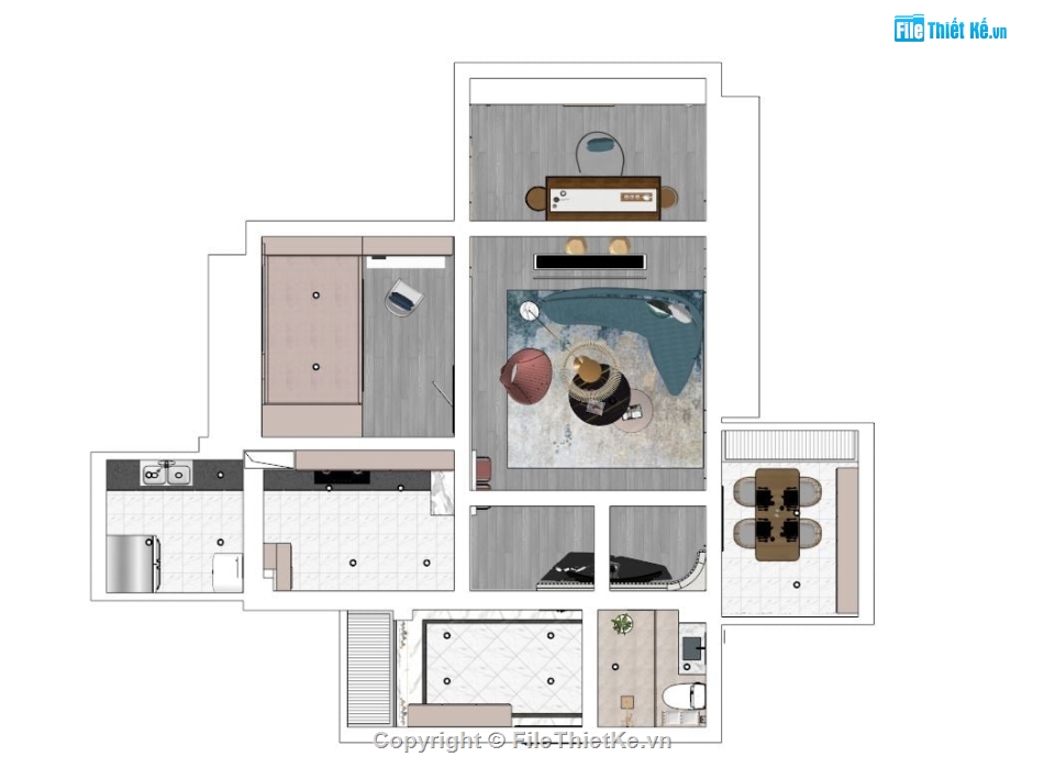 nhà phố sketchup,Nội thất nhà phố,model su nội thất nhà phố,sketchup nội thất nhà phố