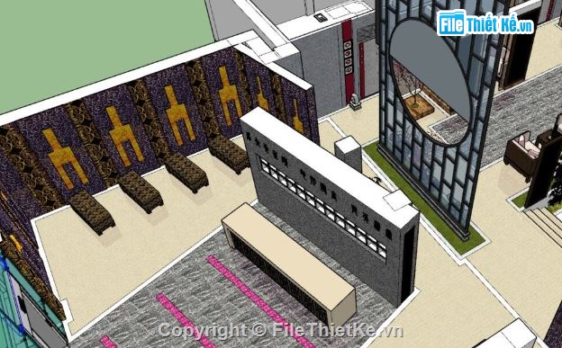 sketchup quán cafe,quán cafe file sketchup,file sketchup quán cafe,model sketchup quán cafe,nội thất quán cafe