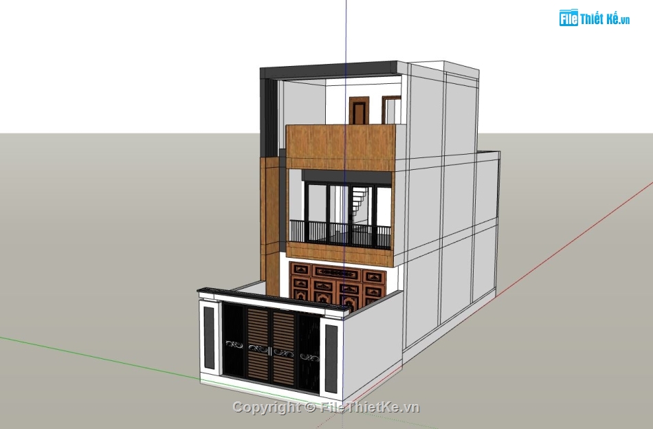 nhà phố 2 tầng,thiết kế nhà phố,ngoại cảnh nhà phố 2 tầng,nhà phố 2 tầng 1 tum