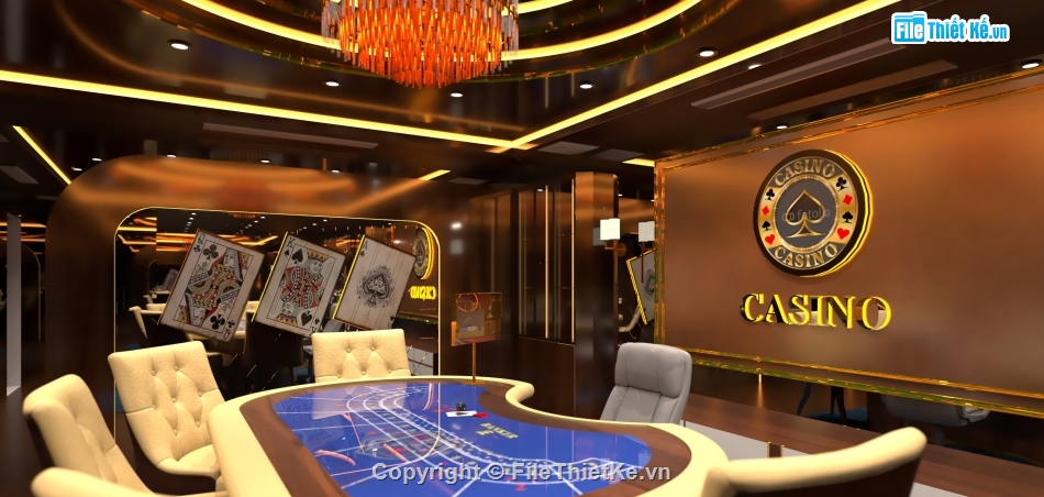 phòng bài casino,thiết kế theo phong cách hiện đại.,phòng bếp