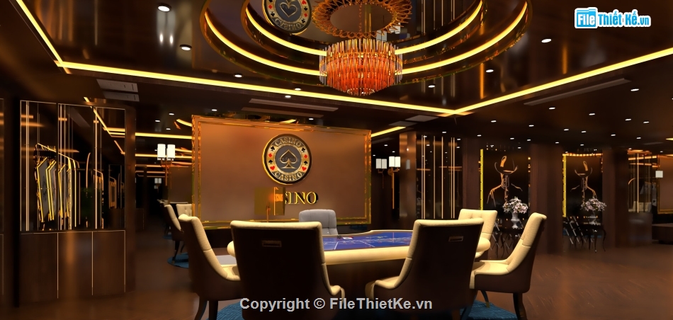 phòng bài casino,thiết kế theo phong cách hiện đại.,phòng bếp