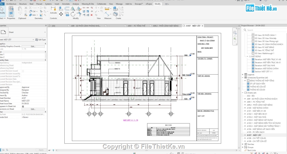 nhà cấp 4,nhà cấp 4 đẹp,mẫu nhà cấp 4,nhà cấp 4 revit