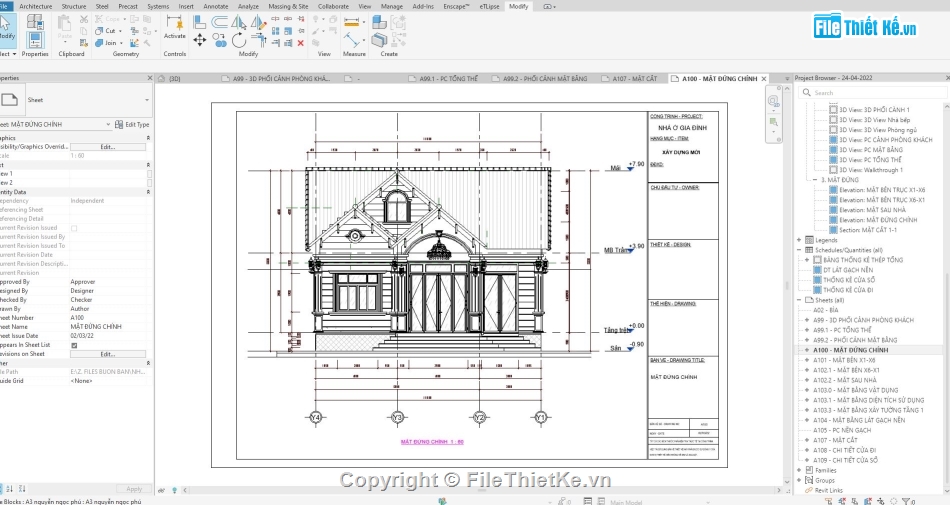 nhà cấp 4,nhà cấp 4 đẹp,mẫu nhà cấp 4,nhà cấp 4 revit