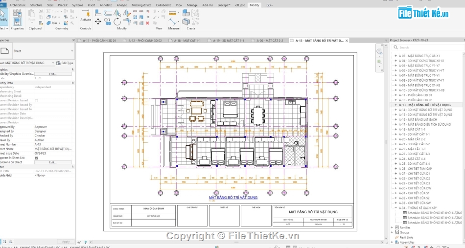 Nhà mái thái cấp 4,Nhà cấp 4 revit,file revit nhà mái thái