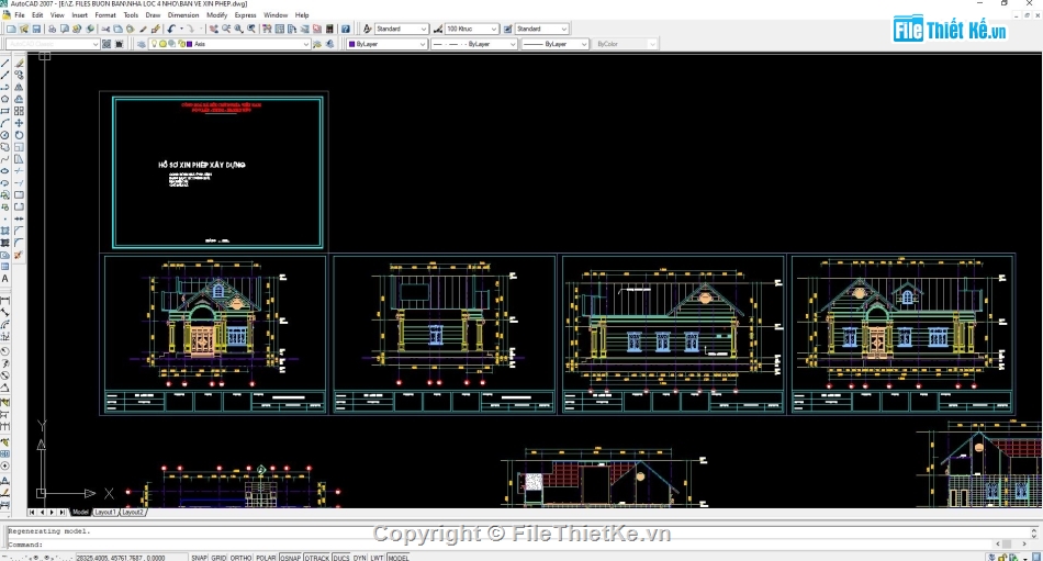 Nhà mái thái cấp 4,Nhà cấp 4 revit,file revit nhà mái thái