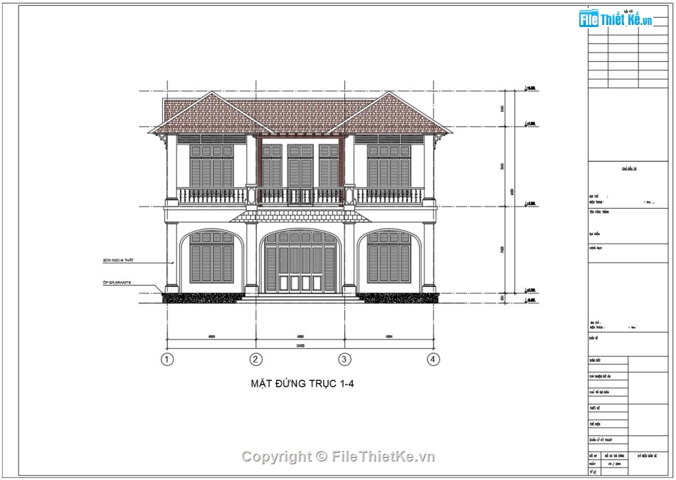 Sketchup biệt thự 2 tầng,biệt thự 2 tầng file cad,autocad biệt thự 2 tầng,biệt thự 2 tầng 12x11.2m,bản vẽ biệt thự 2 tầng