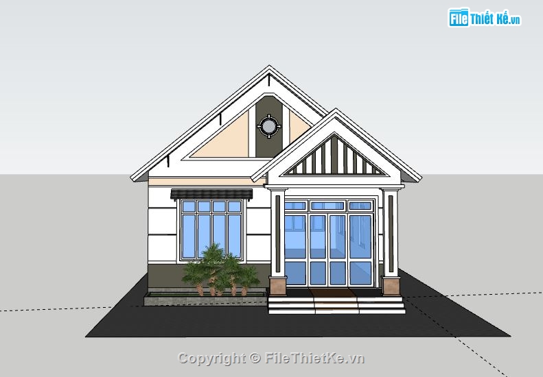 Biệt thự 1 tầng,model su biệt thự 1 tầng,file su biệt thự 1 tầng