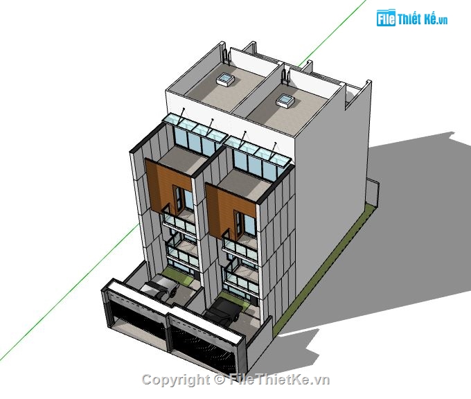 Biệt thự 3 tầng,model su biệt thự 3 tầng,file su biệt thự 3 tầng