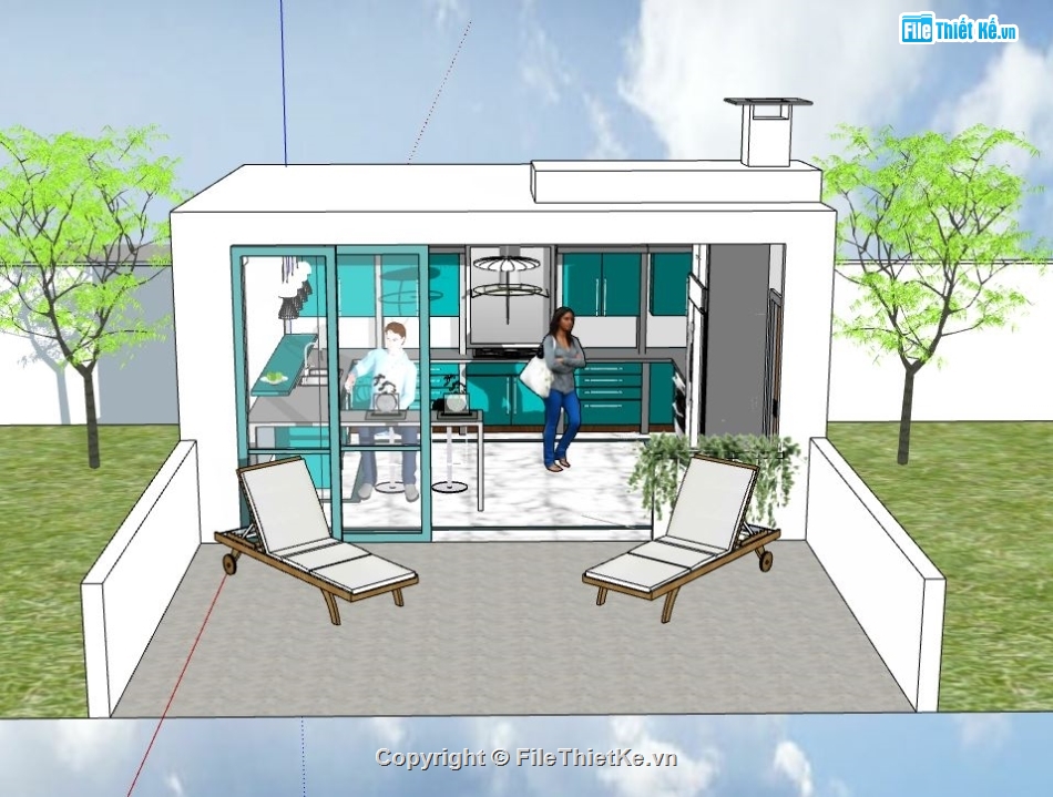 Sketchup cửa hàng,model su cửa hàng,thiết kế mẫu cửa hàng