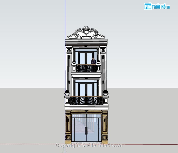 Nhà phố 3 tầng,model su nhà phố 3 tầng,file su nhà phố 3 tầng