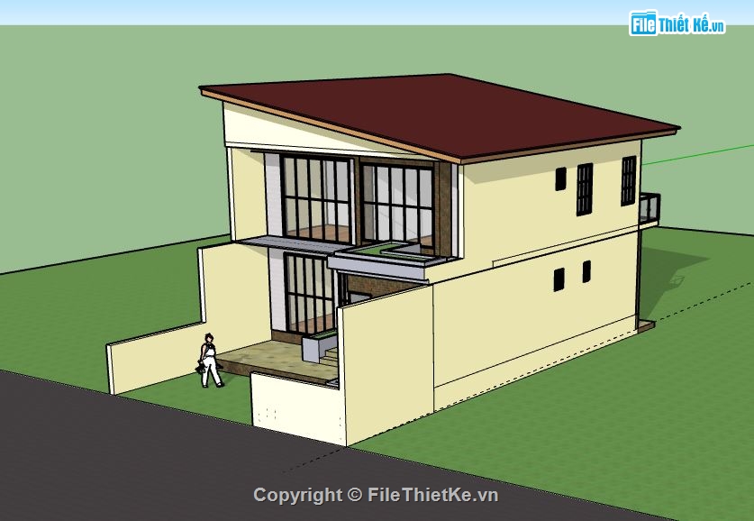 Nhà 2 tầng,Nhà 2 tầng đẹp,file su nhà 2 tầng