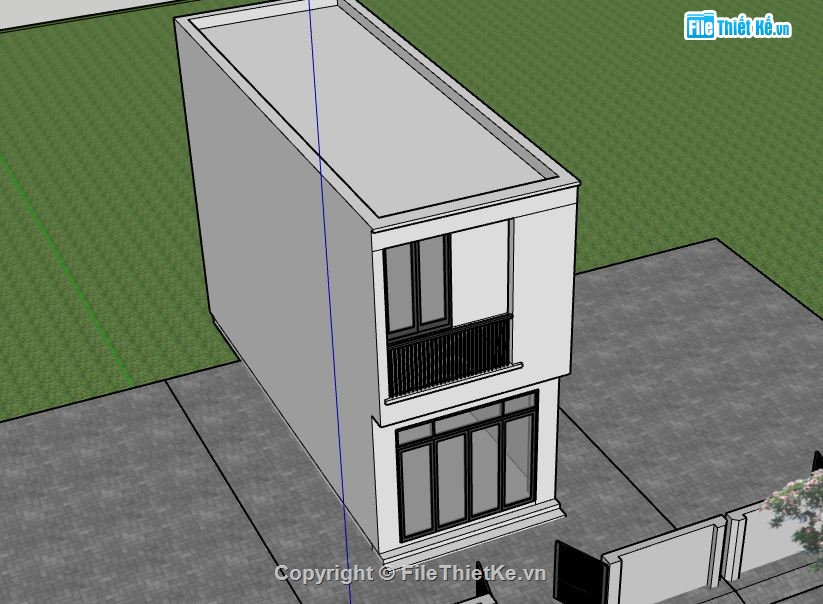 Nhà phố 2 tầng,Model su nhà phố 2 tầng,file su nhà phố 2 tầng