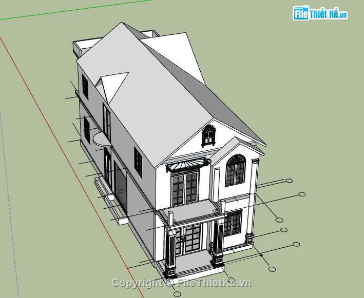 Nhà phố 2 tầng,model su nhà phố 2 tầng,file su nhà phố 2 tầng