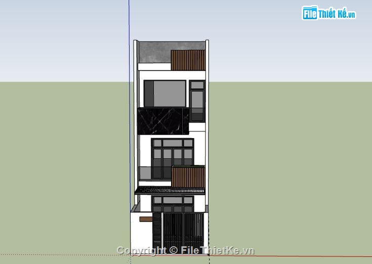 Nhà phố 3 tầng,Model su nhà phố,nhà phố