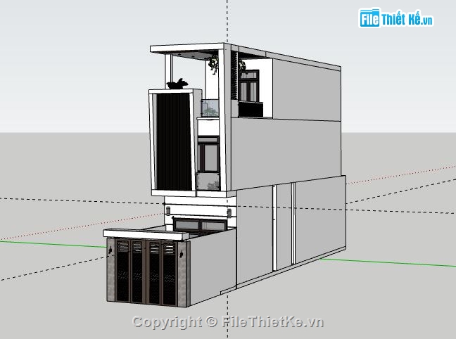 Nhà phố 3 tầng,model su nhà phố 3 tầng,file su nhà phố 3 tầng