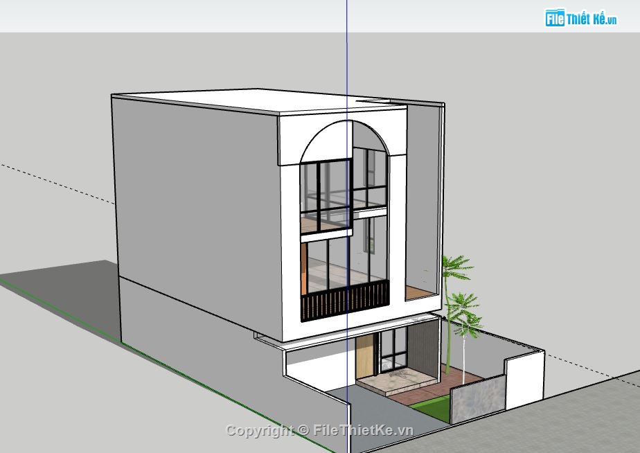 Nhà phố 3 tầng,Model su nhà phố 3 tầng,file su nhà phố 3 tầng