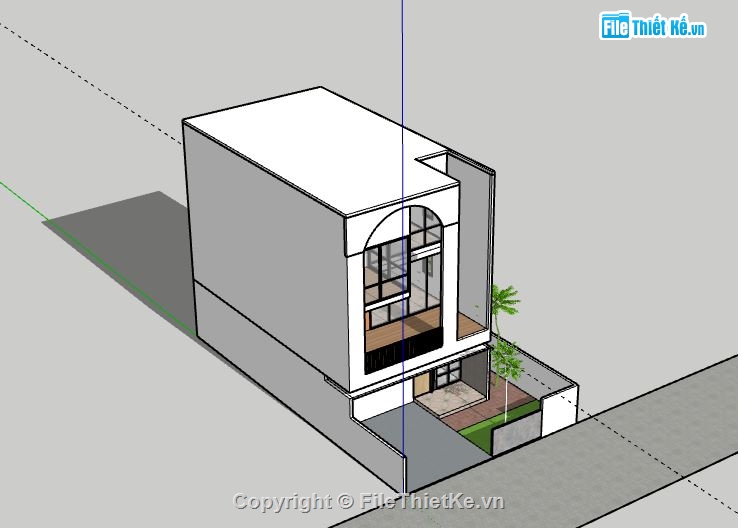 Nhà phố 3 tầng,Model su nhà phố 3 tầng,file su nhà phố 3 tầng